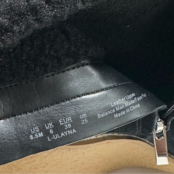 🌸FRANCO SARTO🌸 Ulayna Black Suede Ankle Wedge Boot Size:8.5 - Picture 15 of 16